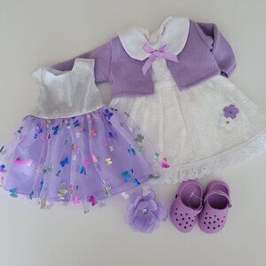 New Lovely Lavender 18 Inch Doll Outfits Gift Package